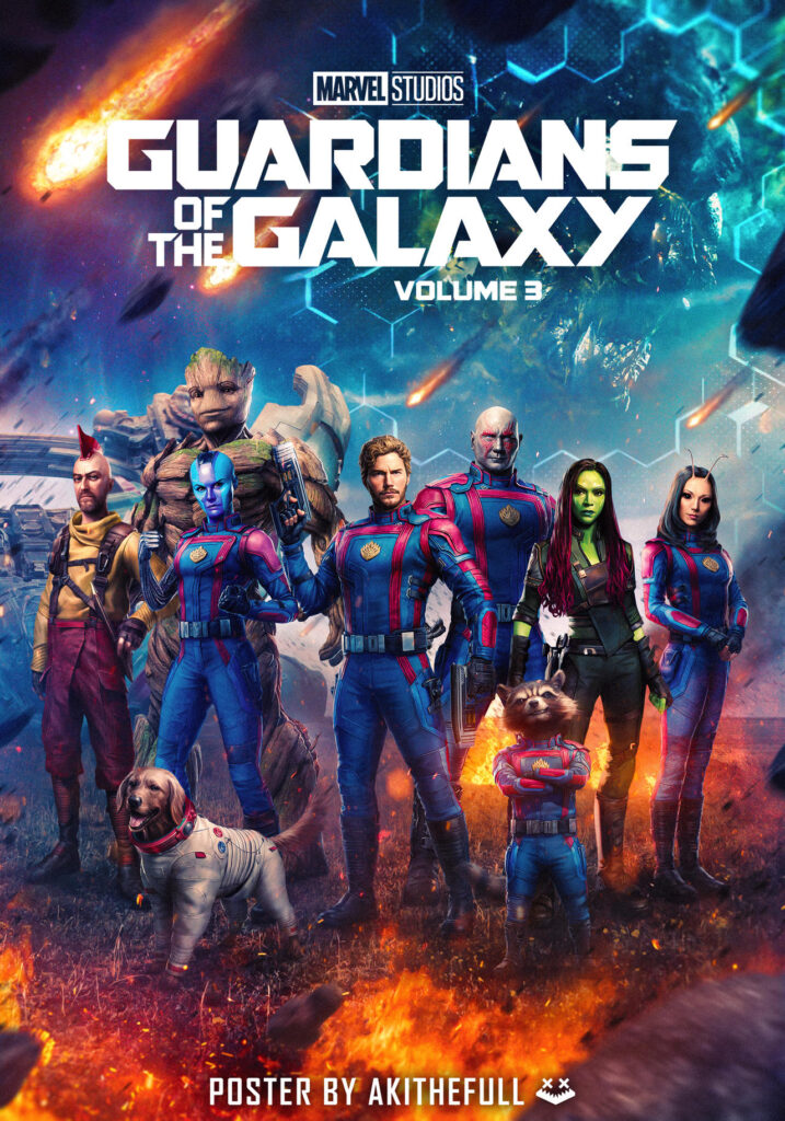 guardians of the galaxy vol 3 action poster by akithefull dfx419e